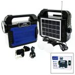 3In1 - Solar 2İn1 El Feneri - Radyo - Mp3 Bluetooth - Usb/ Tf Port - 2 Parça Ampul Kablolu - Powerbank (5433)