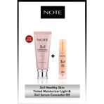 3in1 SPF50 Serisi 2'li Set 00 Light - Healthy Skin Ton Eşitleyici Krem & Serum Concealer Kapatıcı