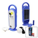 3In1Solar - Pilli - Usb Şarjlı - Fener Işıldak Powerbank Led - Cob - Seyyar Ampul (4172)