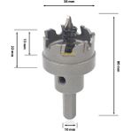 3keego Hf 50 Tct 38 mm Elmaslı Delik Açma Testeresi Elmas