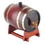 3L Vintage Çam Ağacı Şarap Fıçısı, Bira Aksesuarları Evde Bira Üretim Ekipmanı, Alüminyum Folyo Astarlı, Kırmızı Şarap, Brendi, Viski, Tekila Için (3L)