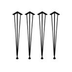 3LA DESIGN 4lü Metal boru masa ayağı 72 cm / Mutfak masası / Mobilya ayakları / Balkon ayağı