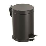 3LT SİYAH PEDALLI METAL ÇÖP KOVASI (5264)