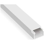3'lü 2 Metre Kablo Kanalı Seti 25x16mm PVC Yapışkanlı Kolay Montajlı Kablo Düzenleyici - Beyaz