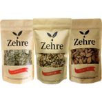 3'lü Avantaj Paketi-3 250 gr Ceviz Içi + 250 gr Çiğ Badem Içi + 250 gr Çiğ Kabak Çekirdeği Içi - 750 gr