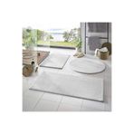 3'lü Banyo Paspası Halısı Peluş Halı Klozet Takımı Beyaz 50x90-50x60--50x50(YUVARLAK) TYC00248548417