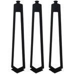 3'lü Dekoratif Metal Firkete Sehpa Ayağı 52 cm Yükseklik