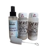 3'lü Derby Koyu Bej Deri Oto Direksiyon Döşeme Boyama Seti