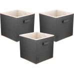 3'lü Dolap Içi Düzenleyici , Çamaşır Oyuncak Saklama Kutusu Sepet Organizer 30X30X30
