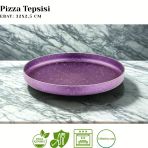 3Lü Granit Pizza Tepsisi Seti - Violet
