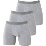 3'lü Gri Erkek Boxer Likralı Esnek Kumaş - XL