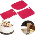 3'lü Hamur Kesici Kazıyıcı Spatula Şekillendirici Set