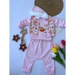 3'lü Hastane Çıkışı Takım - 00406 Pembe - 3 - 6 Ay