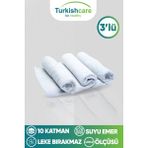 3’lü Ithal Mikrofiber Sihirli Bez Seti Cam Mutfak Ve Oto Temizlik Bezi - Beyaz