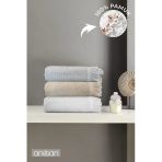 3'Lü Jelena El Havlusu - 50X90 Cm, 225 Gr, %100 Pamuk, Spa Ve Otel Havlusu, Günlük Kullanıma Uygun