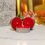 3’lü Kırmızı Tealight Rafine Parafin Mum - Büyük Boy | Ekonomik Seri - ECO