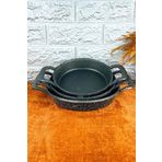 3lü Lime Döküm Granit Sahan Tava Seti Çift Kulp 18cm-20cm-22cm