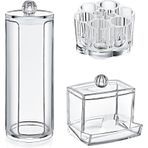 3'lü Makyaj Pamukluğu Düzenleyici Organizer Set