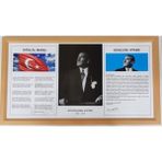 3'lü Mdf Çerçeve Seti, Şık ve Modern Dekorasyon Için Uygun - Ahşap