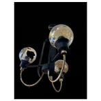3lü Modern Luxury Cam Avize - Ahşap - Bal Rengi