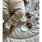 3'lü Organik Pamuk Desenli Bebek Çorap (002, 0-6 Ay)