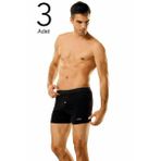 3'lü Paket Düğmeli Erkek Boxer