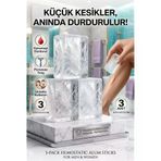 3'lü Paket Kan Durdurucu Kan Taşı | Tıraş ve Kesik İçin Anında Şap Taşı | Styptic Alum Blok 723125
