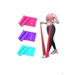 3'lü Pilates Bandı Egzersiz Lastiği Yoga Bandı Sırt Kalça Bacaklar Kolları Çalıştırma Spor Bandı