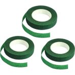 3lü Set Çiçekçi Bandı Yeşil Renk Yapay Çiçek Latex Köpük Çiçek Sapı Sarma Yeşil Bant 40 Metre - 3 Adet