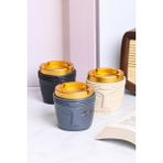 3'lü Set Gold Kapaklı Kokusuz Küllük 7178161