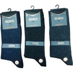 3'lü Set Kalın Kışlık Yünlü Erkek Soket Çorap - 40 - 44 - Çok Renkli
