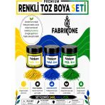 3'Lü Set Premium Parafin Soya Wax Toz Mum Boyası Hobi Seti - 10 Cc (Sarı, Mavi, Yeşil) Bkfab3srmy10g