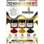 3'Lü Set Premium Parafin Soya Wax Toz Mum Boyası Hobi Seti - 5 Cc (Kırmızı, Sarı, Siyah) Bkfab3ksrs5g