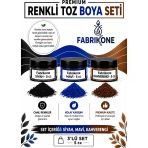 3'Lü Set Premium Parafin Soya Wax Toz Mum Boyası Hobi Seti - 5 Cc (Siyah, Mavi, Kahverengi) Bkfab3smkh5g