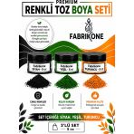 3'Lü Set Premium Parafin Soya Wax Toz Mum Boyası Hobi Seti - 5 Cc (Siyah, Yeşil, Turuncu) Bkfab3syt5g