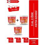 3'lü Set Saf Doğal Katkısız Taze Çekim Glutensiz Şekersiz Fıstık Ezmesi
