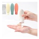 3Lü Seyahat Tipi - Kozmetik - Krem- Şampuan -Losyon Kutuları 60 ML Kilitli Poşetli Etiketli