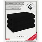 3'lü Siyah %100 Pamuk Havlu Yüz ve Fitness Havlu Seti - Hassas Ciltlere Özel 3 Adet 50* 90 CM - 50 x 90 cm