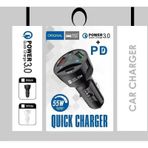 3'lü Usb 55W Çakmaklık Power 3.0 Hızlı Araç Şarj Cihazı