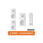 3'lü Uzaktan Kumandalı Priz Set 3680 W
