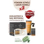 3'lü Uzun Süren Düzleştirici & Saç Botoxu Kiti, Tuzsuz Şampuan 250ml Saç Spreyi 250ml Saç Bakım Seti