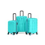 3'Lu Valiz Seti Buyuk Boy - Orta Boy - Kabin Boy Su Yesili 1167