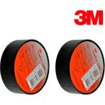 3M 2ADET 3m Temflex Siyah Izole Elektrik Bant 18 mm x 9,15 mt