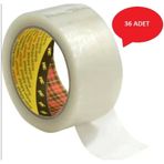 3M 371 Koli Bandı Şeffaf 50mm x 100mt 1 Koli (36 Adet)