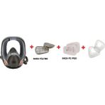 3M 3m™ 6800 Tam Yüz Gaz Maskesi +6059 Abek1 Filtre +5925 P2 Ped+ 501 Filtre Tutucu Kapak - 1 Adet