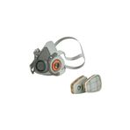 3M 6200 6051 Filtre Yarım Yüz Gaz Maskesi Seti