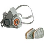 3M 6200 Yarım Yüz Maskesi Medium + 3M 6051 A1 Maske Filtresi