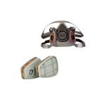 3M 6200 Yarım Yüz Maskesi Ve 30 6057 Filtre