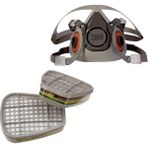 3m 6300 Yarım Yüz Maskesi ve 3m 6059 Abek1 Maske Filtresi - 1 Adet