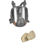 3M 6800 Tam Yüz Filtreli Koruyucu Maske Ve 2 Adet 6057 Filtre